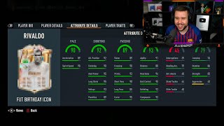 Auzio Reacts to NEW 93 Rivaldo SBC [upl. by Adnawad]