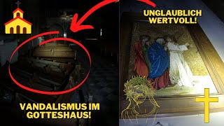 LOSTPLACE  Verlassene KIRCHE ⛪  VANDALISMUS im Gotteshaus😱 [upl. by Armahs759]