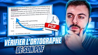 Comment vérifier lortographe de son PDF  Tuto 2024 [upl. by Sivert818]