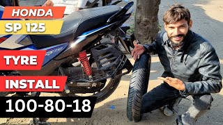 Honda SP 125 BS6 New Tyre Upgrade😱 [upl. by Yenroc]