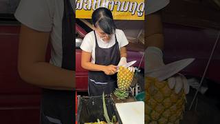 So Sweet Thai Pineapple Fruit Cutting Skills [upl. by Amees]