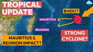 Mauritius amp Réunion Strong Cyclone Potential Tropical Weather Update [upl. by Mortimer]