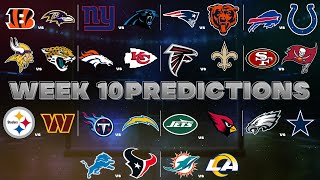 NFL Week 10 Predictions [upl. by Beatriz20]