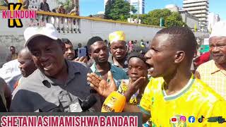 SHETANI LA YANGA LASIMAMISHWA NA MASHABIKI WA SIMBA BANDARINI [upl. by Hereld568]