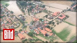 Hochwasser in Hildesheim  Land unter in Niedersachsen [upl. by Quintina]