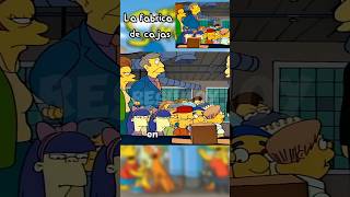 La fabrica de cajas 📦😒  Los Simpson lossimpson seriesanimadas series homero bart [upl. by Dehnel707]