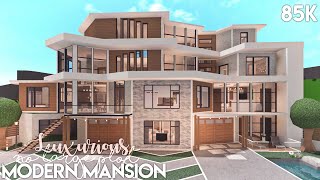 Luxurious Modern Mansion  No Large Plot  Bloxburg Build [upl. by Ressan]