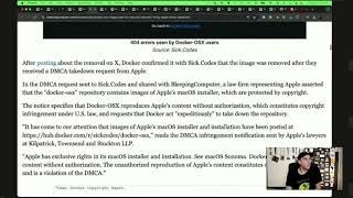 Apple Targets Docker OSX Image Making Bug Bounties Harder [upl. by Muhan140]