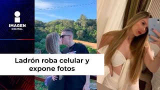 Ladrón roba celular a mujer y lo que vio en fotos con su novio lo expuso en redes [upl. by Avehs]