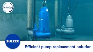 Efficient pump replacement solution for wastewater pumping stations [upl. by Laveen]