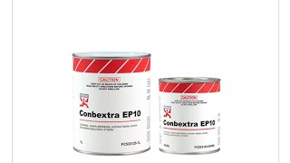 Conbextra EP10 A highly fluid epoxy grout for dynamicrepetitive load applications gap width [upl. by Ennasor837]