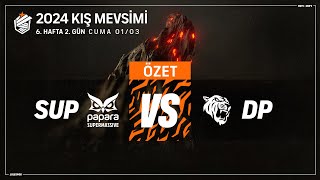 ŞL 2024 Kış Mevsimi  6 Hafta 2 Gün  SUP vs DP  Maç Özeti [upl. by Aube]