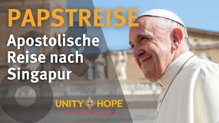 Apostolische Reise von Papst Franziskus nach Singapur  12092024 [upl. by Karilla]