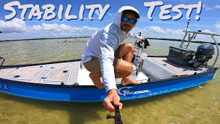 Is The Gheenoe LT25 Stable  Micro Skiff Stability Test [upl. by Yltnerb24]