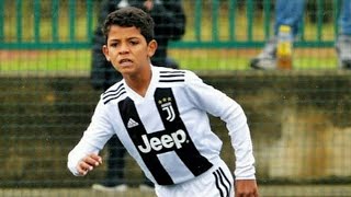 New Football Talent Cristiano Ronaldo JR Football Plays Skills Goals Freekick amp Tricks [upl. by Mcmath]