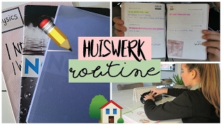 Huiswerk Routine 2017 [upl. by Sedruol]