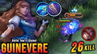 NEW META 26 Kills Guinevere Golden Staff Build is Deadly  Build Top 1 Global Guinevere  MLBB [upl. by Oakes]