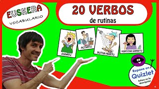 EUSKERA 20 VERBOS DE RUTINAS [upl. by Akeirahs]