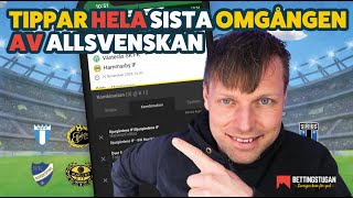 Tippar hela sista omgången av Allsvenskan 2024 [upl. by Eliath]