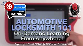 AUTOMOTIVE Locksmith 101  ON DEMAND  Training Courses  UHSHARDWARECOM [upl. by Cordelie705]