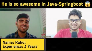 Java Spring Boot 3 Years Interview Experience [upl. by Rue]