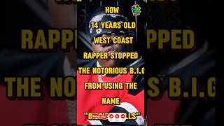 Why The Notorious BIG stopped using the Name quotBiggie Smallsquot hiphop youtube rap music shorts [upl. by Ahsial860]