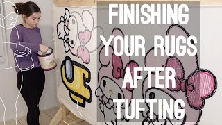 Finishing Your Rugs After Tufting Starter Guide [upl. by Cioban]