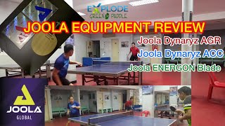 Review Joola DYNARYZ AGR ACC amp Joola ENERGON Blade with Coach Julius Esposo  Berpong [upl. by Enrika808]