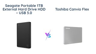 Seagate vs Toshiba Portable External Hard Drive Comparison [upl. by Nedra]