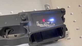 Cool Firearms Laser Engraving Machine by 60W Mopa Fiber Laser OMGX [upl. by Frederico]