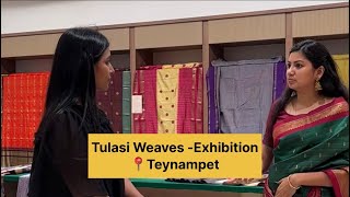 Tulasi Weaves Saree Exhibition at Teynampet [upl. by Dijam217]