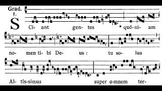 Sexagesima Gradual Sciant gentes Solfeggio [upl. by Llehcear]