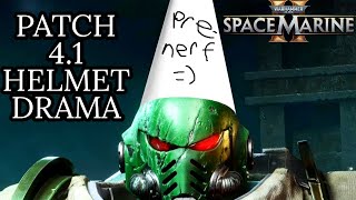 THE BIG HELMET DISPUTE OF PATCH 41 Space Marine 2 Patch 41 Reactions [upl. by Devehcoy790]