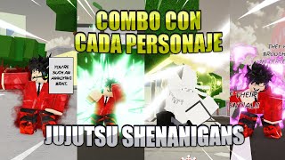 COMBOS CON CADA PERSONAJE EN JUJUTSU SHENANIGANS [upl. by Jennifer]