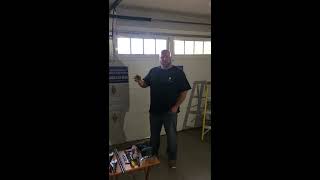 Garage Door Tech teaches how to safely replace broken overhead garage door torsion springs [upl. by Hansel]