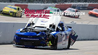 Darlington Raceway Crash Completion NASCAR [upl. by Alcina]