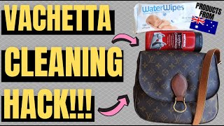 How To Clean amp Condition VINTAGE LOUIS VUITTON VACHETTA LEATHER HONEY OR DARK PATINA 3 EASY STEPS [upl. by Ronile140]