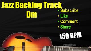 JAZZ BACKING TRACK  150 BPM [upl. by Rednav]