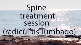 Spine treatment session radiculitis lumbago [upl. by Elyl]