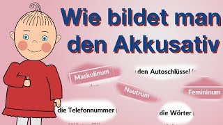 Akkusativ Wie bildet man den Akkusativ  Deutsch lernen  A1  HD [upl. by Barram602]