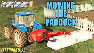 MOWING THE PADDOCK  Lets Play Farming Simulator 19  Episode 25 [upl. by Anhej314]