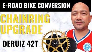 MIDDRIVE CONVERSION CHAINLINE ISSUE FIXDERUIZ CHAINRING 42T  DIY Petz [upl. by Liban]