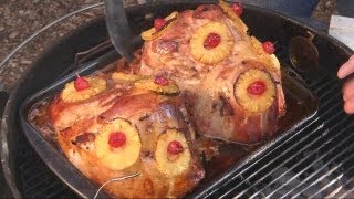 How to grill Ham with Pineapple amp Bacon  Recipe [upl. by Ahcrop]