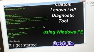 Windows PE boot  How to create WinPE  WinPE with batch file [upl. by Nitsed]