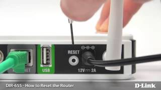 How to factory reset your DLink router [upl. by Olcott]