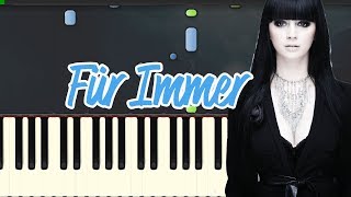 🎹Eisblume  Für immer Piano Tutorial Synthesia❤️♫ [upl. by Annaitat914]