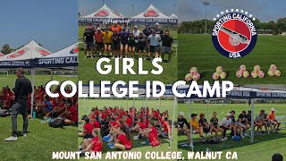 Sporting California USA Girls College ID Camp July 13 2024 [upl. by Chandos]