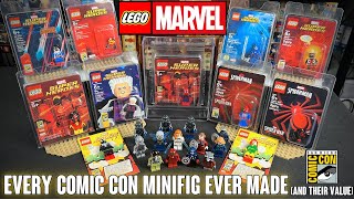 EVERY LEGO Marvel SDCC Minifig EVER MADE and What Theyre Worth [upl. by Cloe]