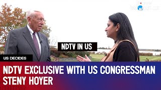 US Elections Today  US Congressman Steny Hoyer IndiaUS Ties Will Grow Under Harris [upl. by Novit]