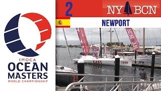 Imoca 60 en Newport  NewYork  Barcelona Race Spanish [upl. by Rheims]